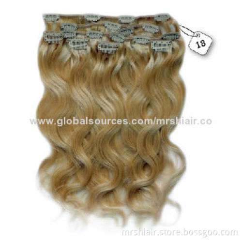 24-inch best quality Peruvian Virgin Clip In Hair